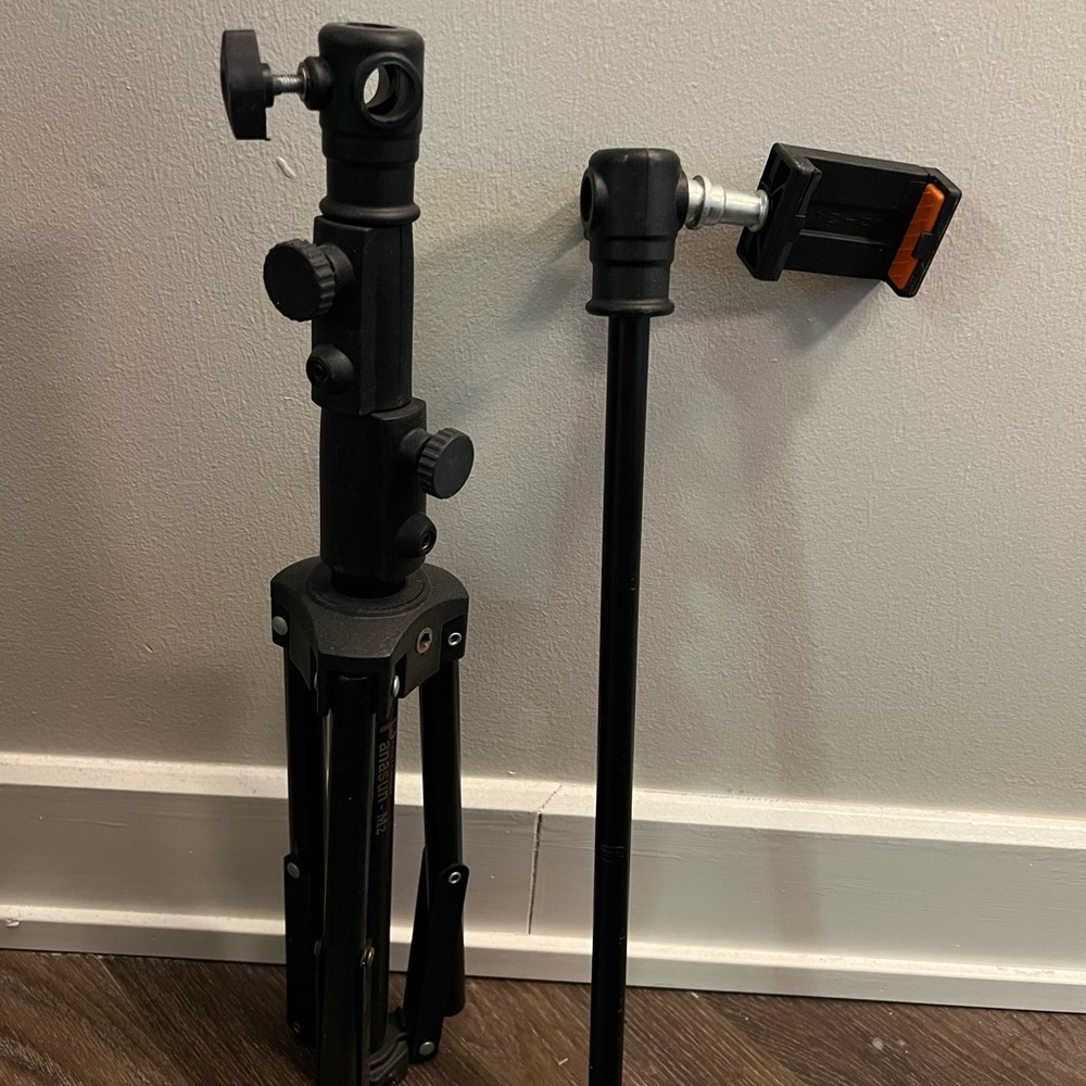 Black Camera Tripod Stand